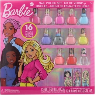 Barbie afpelbare nagelset - 12 stuks