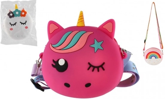 Kinder siliconen portemonnee met koord - verschillende kleuren