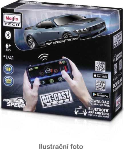 Maisto RC metalen model 1:41 met Bluetooth‑bediening en verlichting