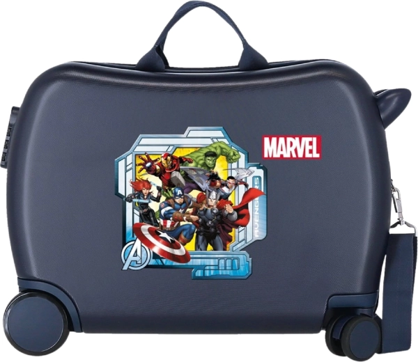Kinderzitkoffer op wielen Marvel Avengers Portal donkerblauw 34 l