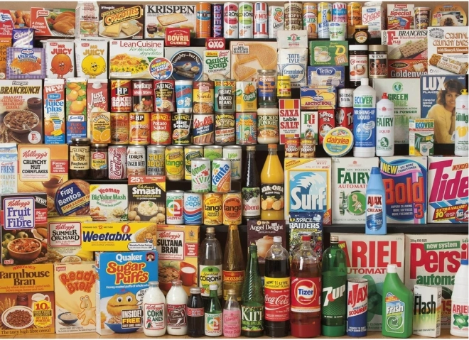 Legpuzzel GIBSONS Jaar 1980 Winkelmandje 1000 stukjes