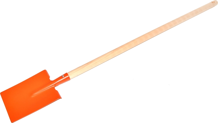 Kinder metalen schop met houten steel 90 cm