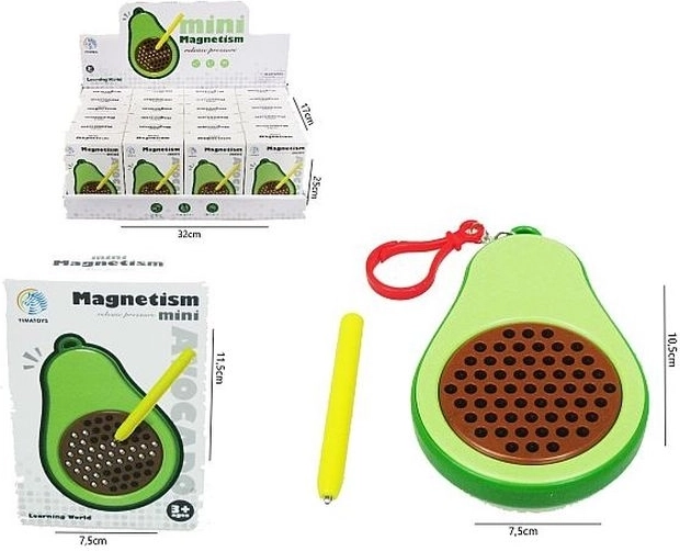 Magnetisch tekentablet in de vorm van een avocado