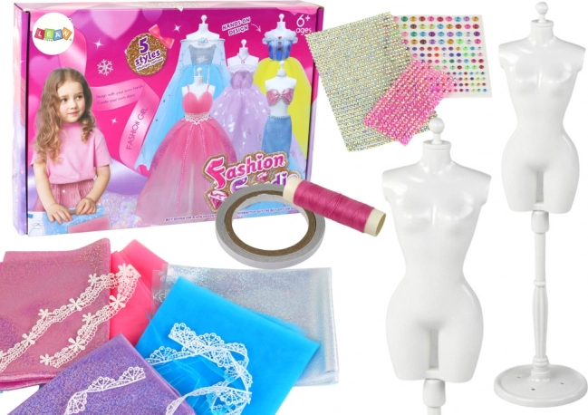 Creatieve knutselset voor het maken van jurken voor poppen