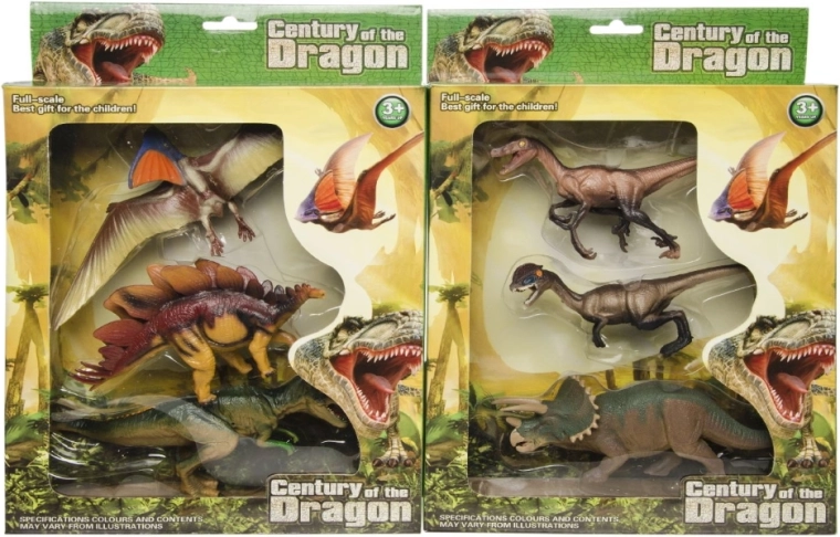 Dinosaurusfiguren – set van 3 stuks (assortiment)