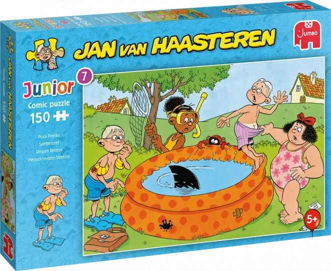 Legpuzzel JUMBO Jan van Haasteren Junior: Grappen bij het zwembad 150 stukjes