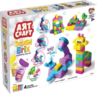 Art Craft boetseerset voor het maken van blokjes 400 g