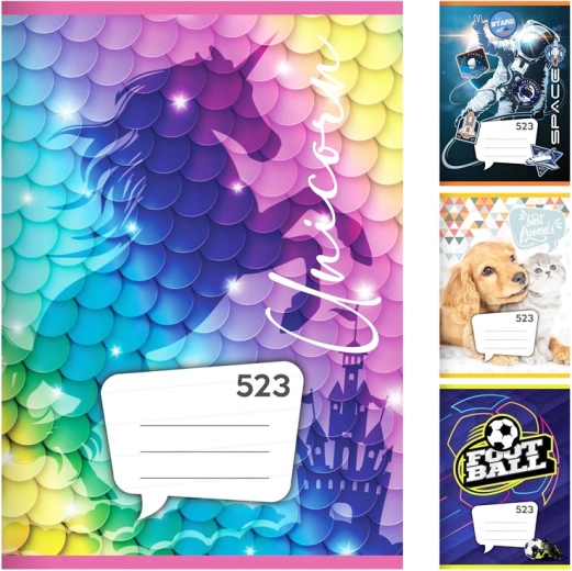 schrift a5, 20 vellen – gelijnd 12 mm