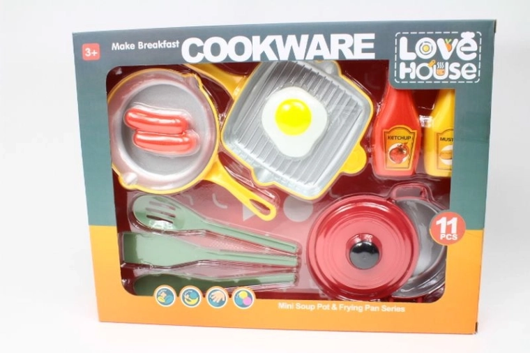 Set kinderspeelkeukengerei met accessoires
