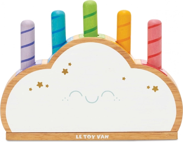 LE TOY VAN Petilou regenboog cloud pop houten speelgoed