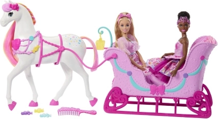 Barbie Notenkraker slee met paard