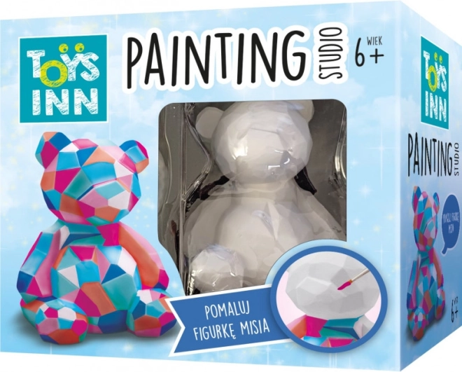 Beeldje van een beertje om te beschilderen