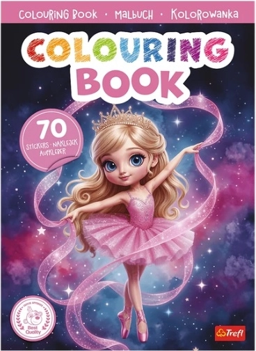 Ballerina’s – kleurboek met stickers (Pools) - 1 stuk