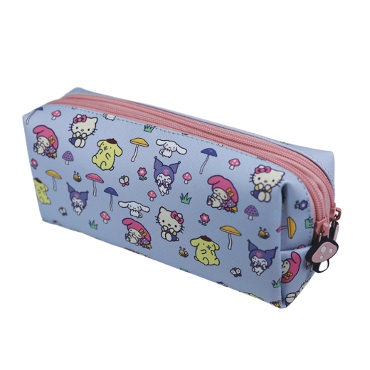 Hello Kitty en vrienden dubbele schooletui mushroom