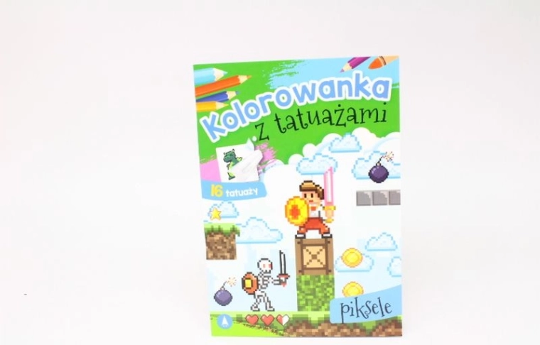 Piksel tattoo – kleurplaten en afwasbare tatoeages