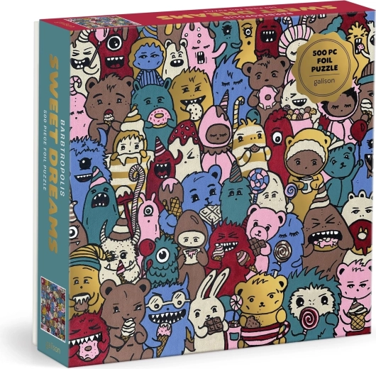 Galison metallic vierkante puzzel Zoete dromen 500 stukjes