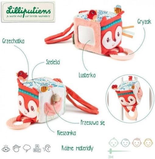 Actieve kubus Vosje Alice van Lilliputiens voor kinderen vanaf 3 maanden