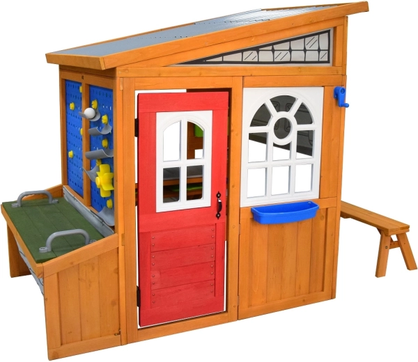 Houten kindertuinhuis Hobby Workshop