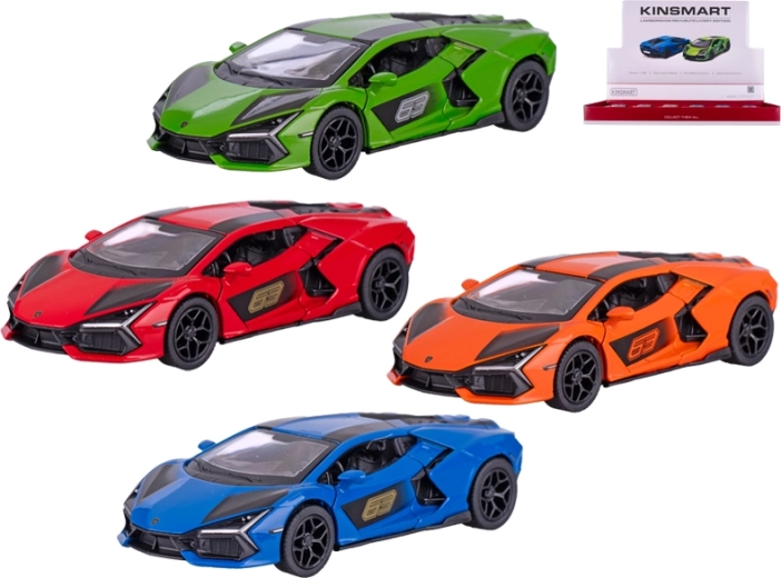 Metalen automodel Lamborghini Revuelto 1:38 met terugtrekmotor