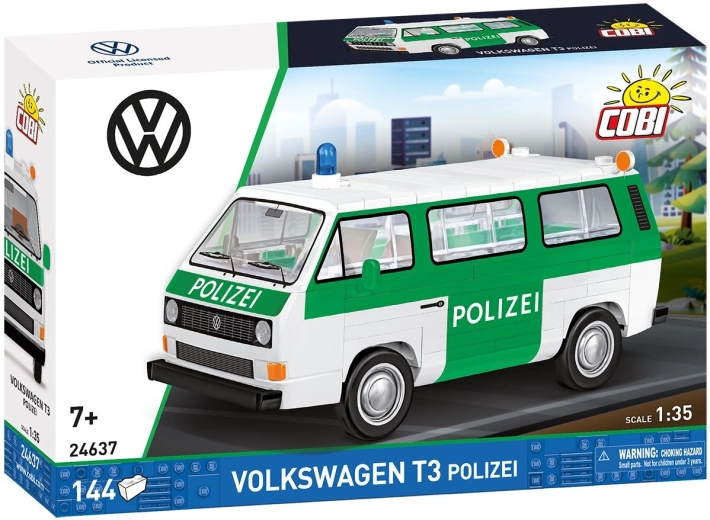 Cobi Volkswagen T3 politie 1:35 (144 onderdelen) - 1 stuk
