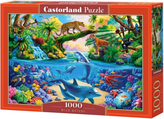 Puzzel 1000 stukjes Wilde natuur, dolfijnen