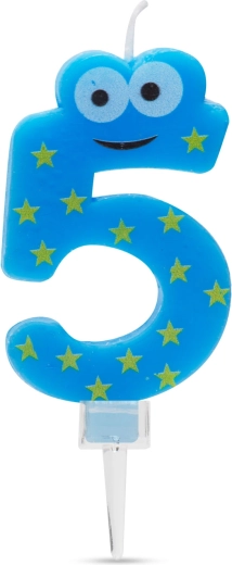 Taartkaarsje nummer 5