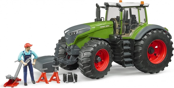 Bruder tractor Fendt 1050 Vario met monteur en werkplaatsgereedschap 1:16