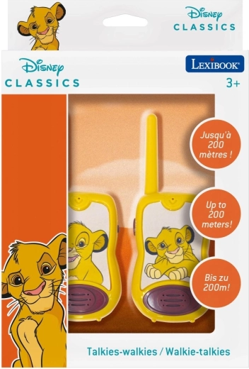 Lexibook kinderwalkietalkies Disney De Leeuwenkoning met bereik van 200 m