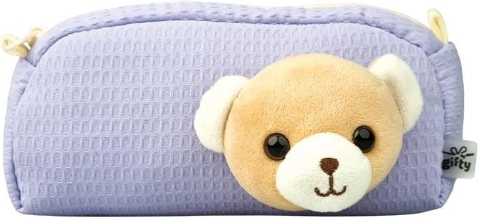 Gifty etui-penaal met pluchen beertje