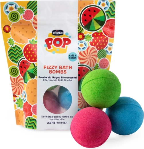 Chicco POP bruisende badbommen voor kinderen en tieners 3 stuks