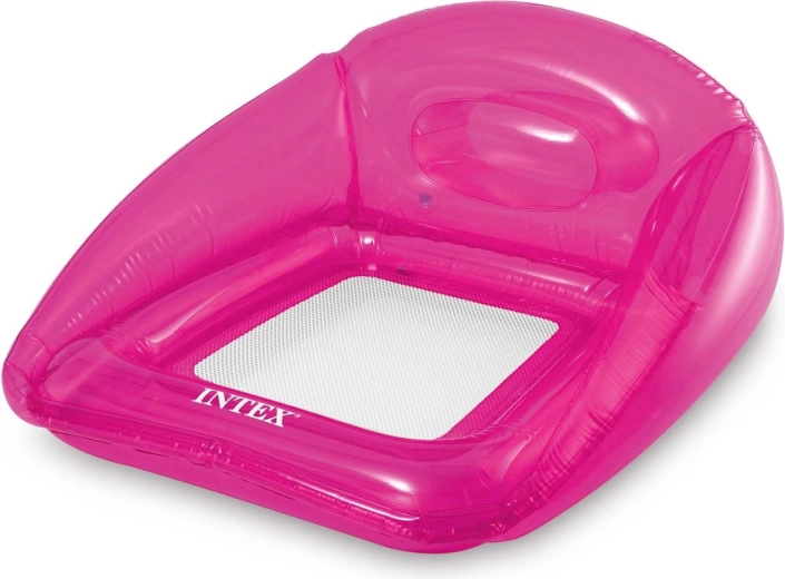 Opblaasbare drijvende stoel roze Intex