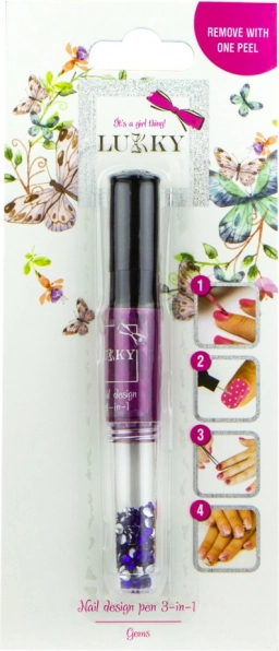 Lukky afpelbare nagellak en glitters