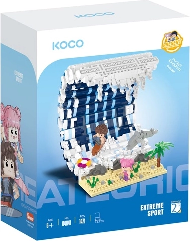 KOCO bouwset surfen 1471 onderdelen