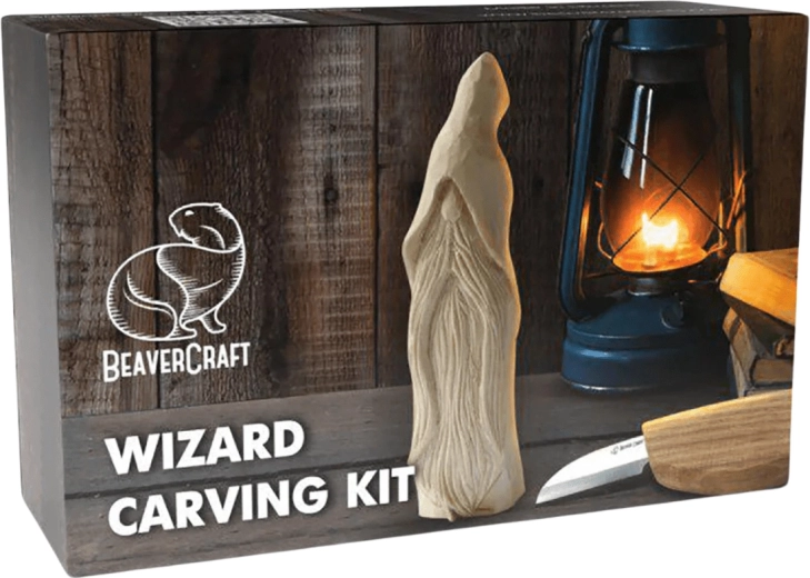 BeaverCraft doe-het-zelf houtsnijset – tovenaar (Wizard) voor beginners