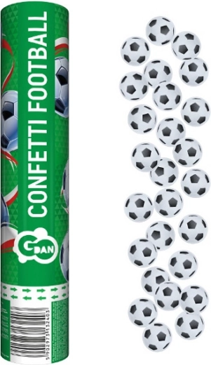 Pneumatische papieren voetbalconfetti