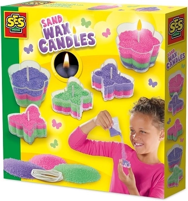 SES set om kaarsen te maken met waszand