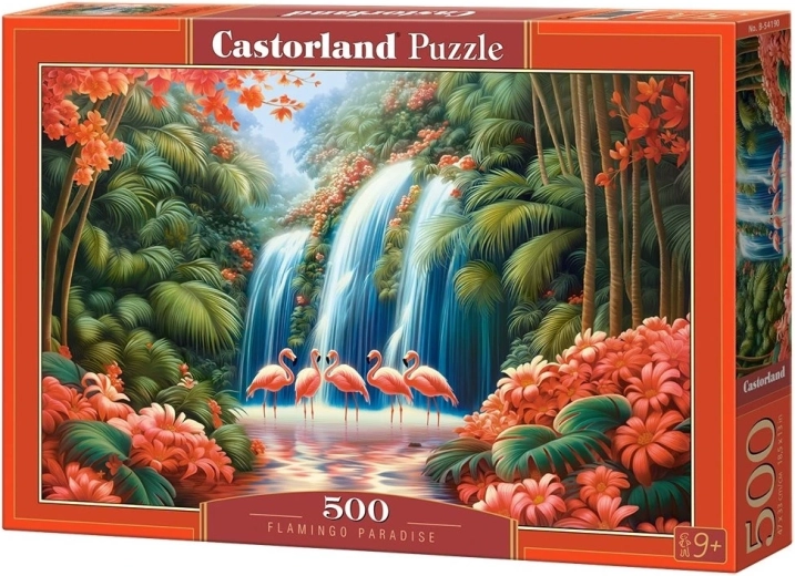 Castorland puzzel Exotische wereld van flamingo’s 500 stukjes