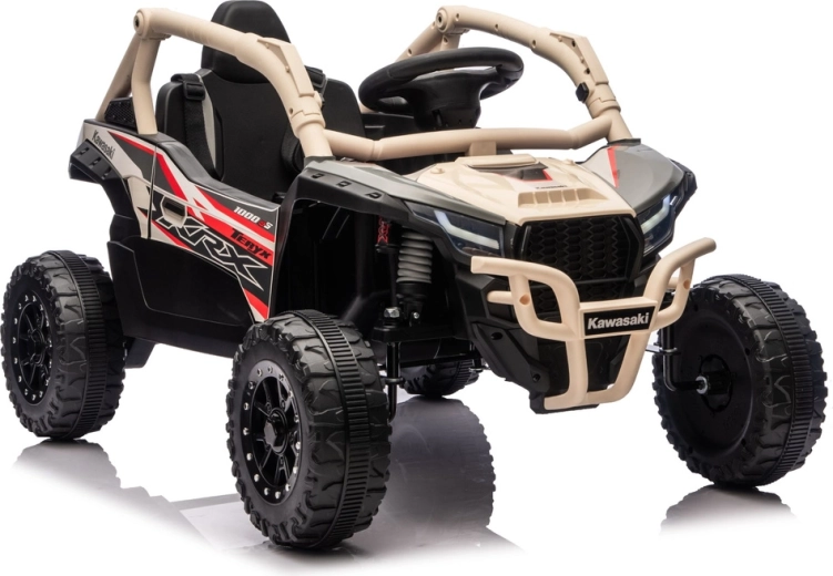 Elektrische kinderauto KAWASAKI JS330 24V, zwart‑beige