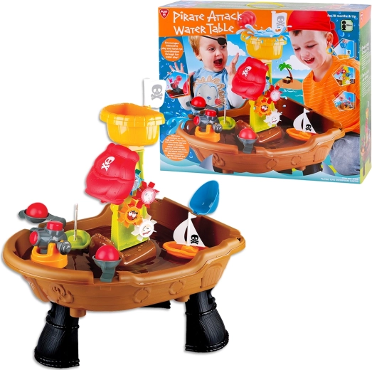 PlayGo watertafel Piratenaanval – set van 22 onderdelen