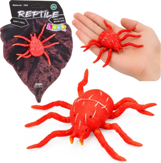Realistische rubberen figuur rode spin 12 cm