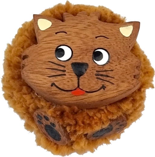 2Kids Toys houten magneet met pompon – kat