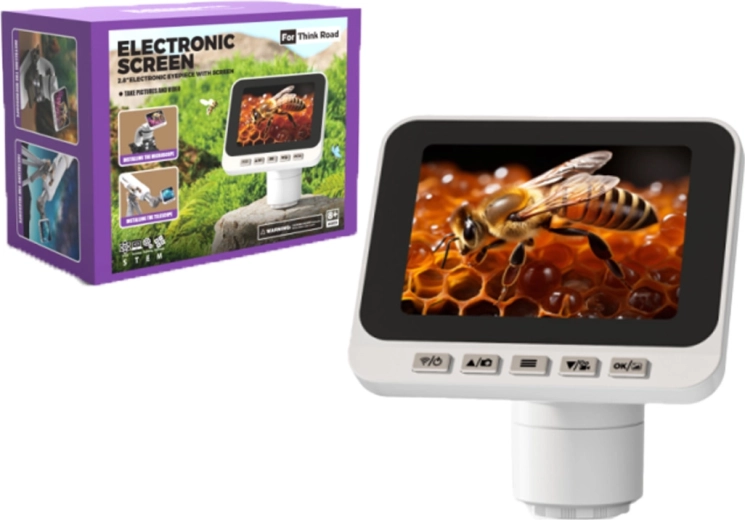 Digitale elektronische oculair met 2,8" LCD en Wi‑Fi voor microscopen en telescopen