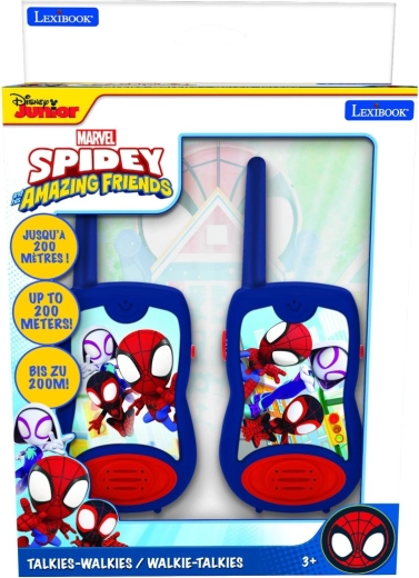 LEXIBOOK Spidey walkietalkies voor kinderen met bereik van 200 m