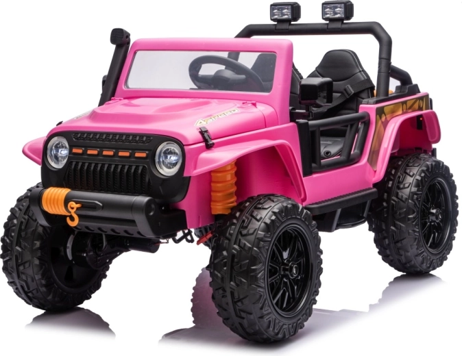 Elektrische kinderauto Jeep Monster 24V roze
