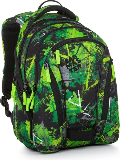 Bagmaster studentenrugzak BAG 23 A groen-zwart