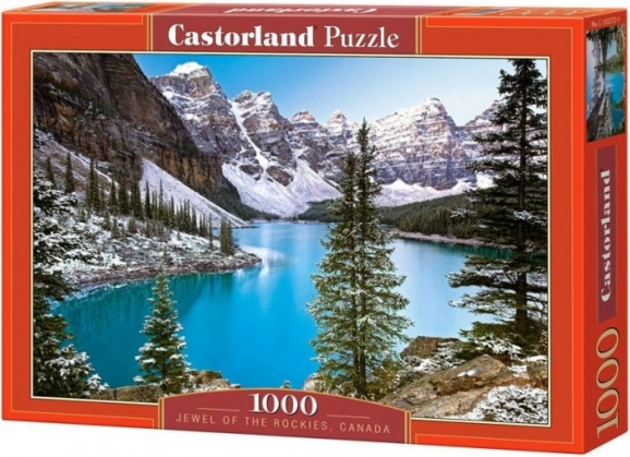 Legpuzzel 1000 stukjes meer in de Rocky Mountains CASTORLAND 68 × 47 cm