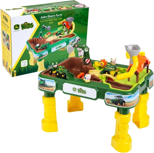 Kinderspeeltafel met zandbak John Deere Boerderij
