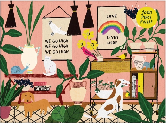 GALISON Legpuzzel Hier woont de liefde 1000 stukjes