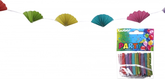 Kleurige papieren slinger 2 meter