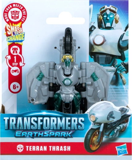 Transformers Earthspark Terran Thrash – figuur met snelle transformatie